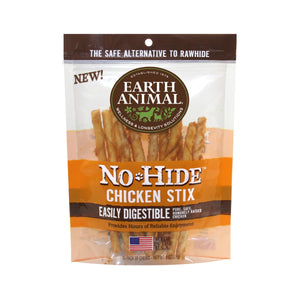 Earth Animal No-Hide Stix Chicken Recipe Chews (10pk)