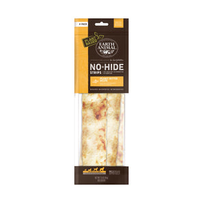 Earth Animal No-Hide Strips Thin Natural Peanut Butter Recipe Chew