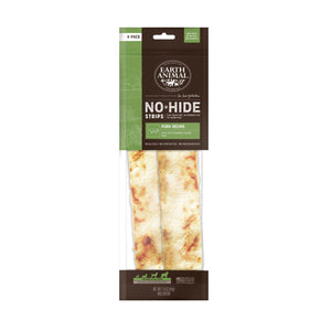 Earth Animal No-Hide Strips Thin Natural Pork Recipe Chew