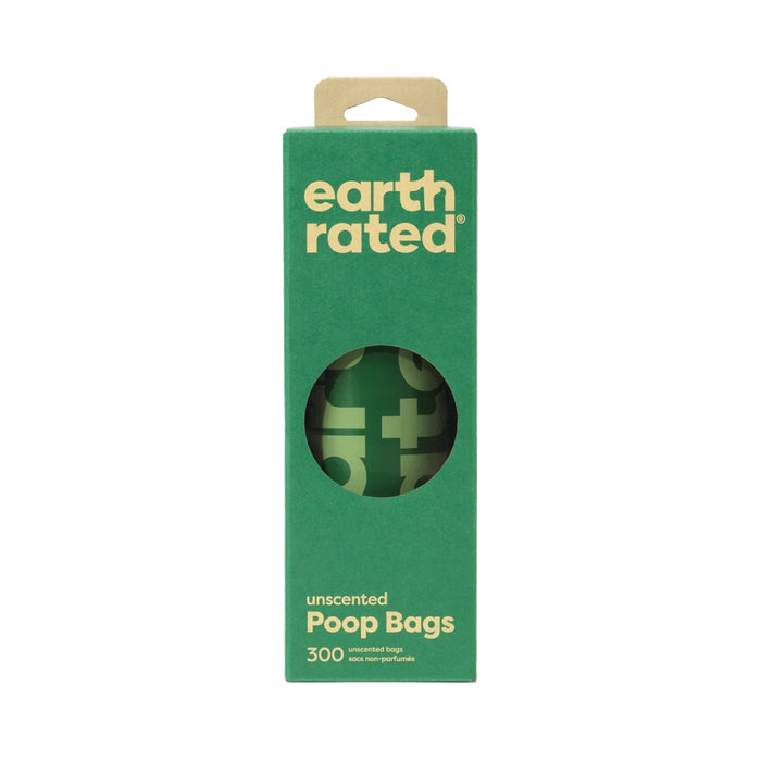 Earth Rated Bulk Single Roll Poop Bags Unscented 300 Count