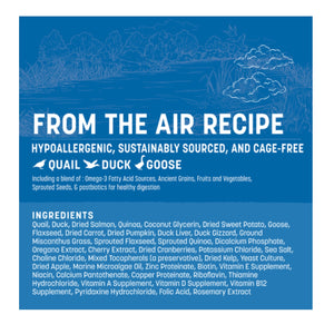 Earth Animal Wisdom Air-Dried From the Air Quail, Duck & Goose 2lb