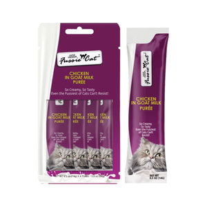 Fussie Cat Chicken Goat Milk Puree (4pk)