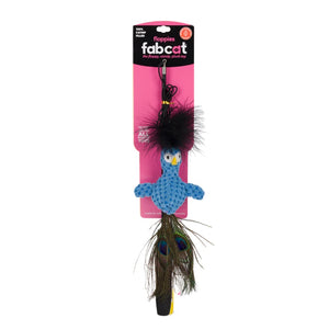 FabCat Floppy Peacock Teaser Wand
