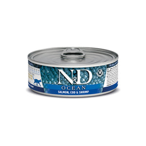 Farmina N&D Ocean Salmon Cod Shrimp Stew Cat Food 2.5oz