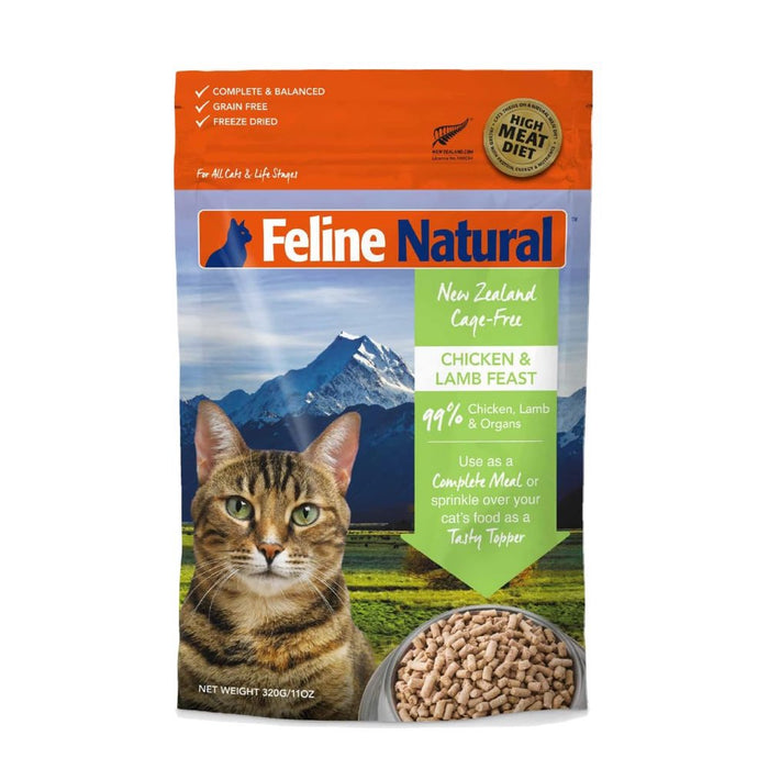 Feline Natural Freeze-Dried Chicken & Lamb Cat Food