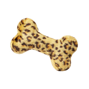 Fluff & Tuff Leopard Bone Toy