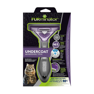 FURminator Cat Undercoat Deshedding Tool for Medium/Large Short Hair