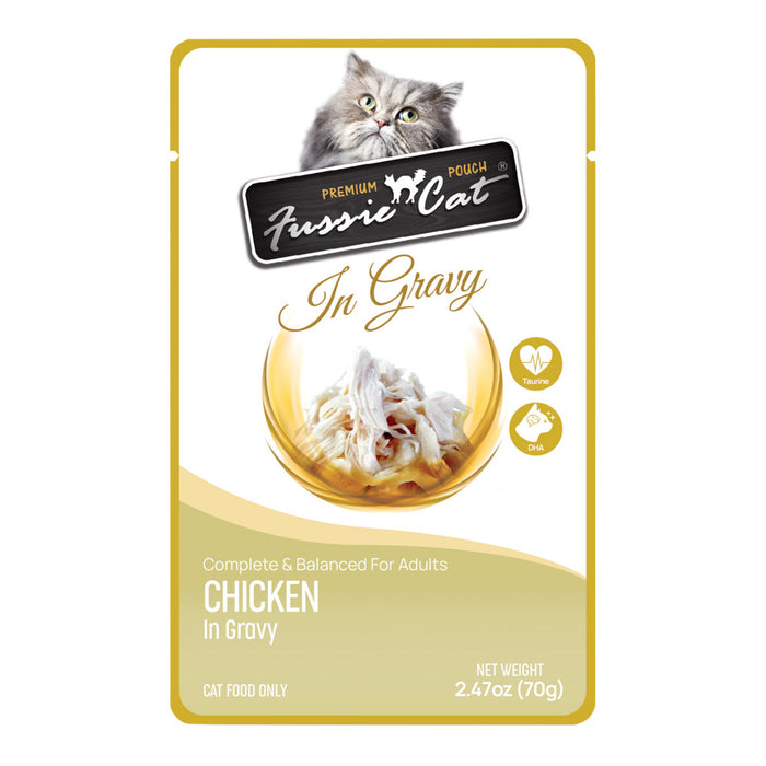 Fussie Cat Premium Chicken in Gravy Pouch