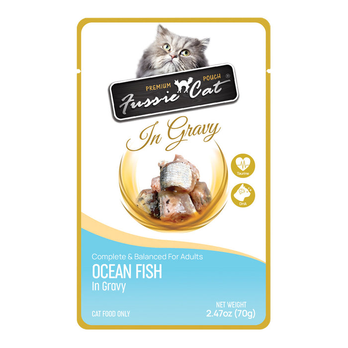 Fussie Cat Premium Ocean Fish in Gravy Pouch