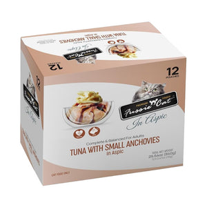 Fussie Cat Premium Tuna with Small Anchovies in Aspic Pouch