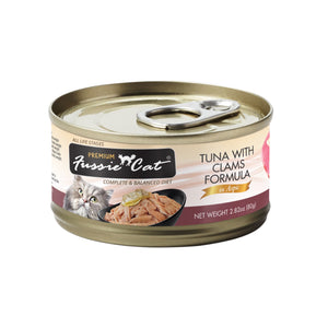 Fussie Cat Premium Tuna & Clams Can 2.8oz