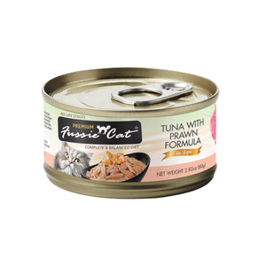Fussie Cat Premium Tuna & Prawns Can 2.8oz