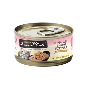 Fussie Cat Premium Tuna & Shrimp Canned Food 2.8oz