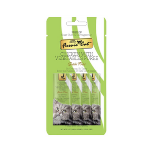 Fussie Cat Chicken with Vegetable Purée Tubes (4pk)