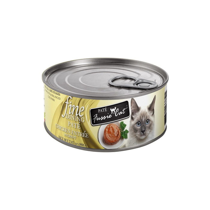 Fussie Cat Fine Dining Pate Chicken Entree in Gravy Can