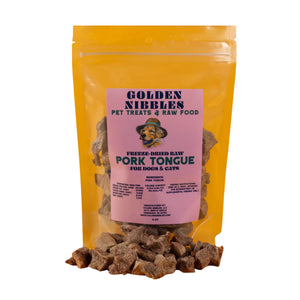 Golden Nibbles Freeze Dried Pork Tongue 3oz