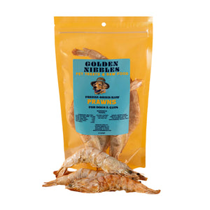 Golden Nibbles Freeze Dried Large Prawns (8 count)