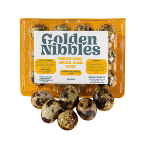 Golden Nibbles Freeze Dried Whole Quail Eggs (12 count)