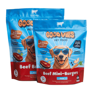 Good Vibes Raw Beef Burgers
