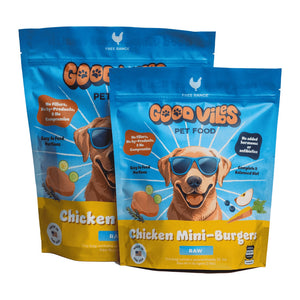 Good Vibes Raw Chicken Burgers