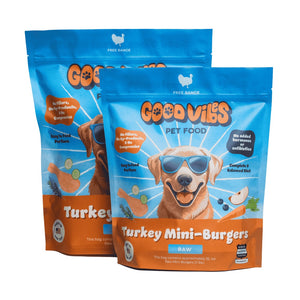Good Vibes Raw Turkey Mini Burgers 2lb