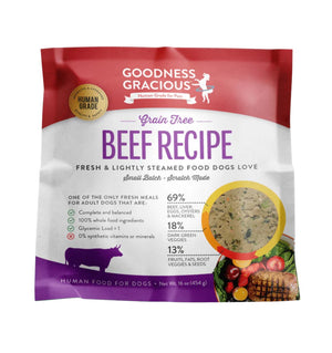 Goodness Gracious Gently Cooked Beef Recipe for Dogs 16oz