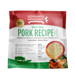 Goodness Gracious Gently Cooked Pork & Salmon Recipe for Dogs 16oz