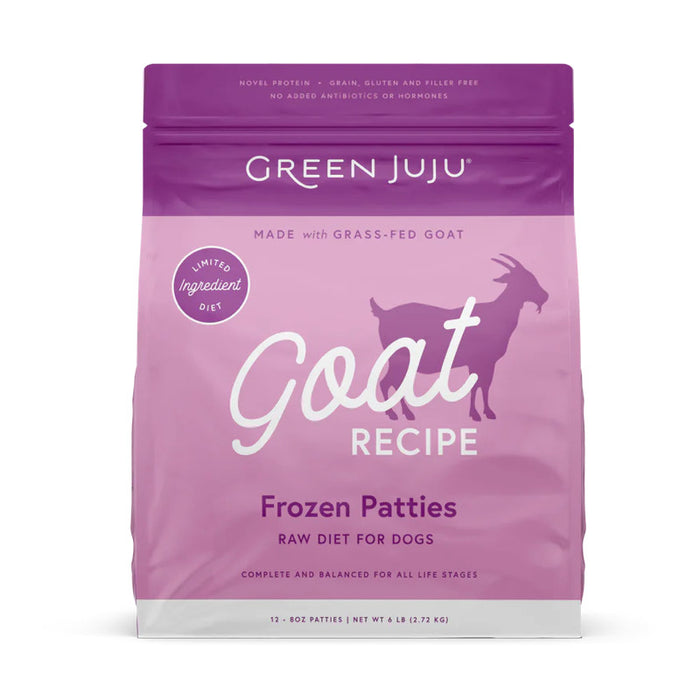 Green Juju Raw Diet Goat Sliders & Patties