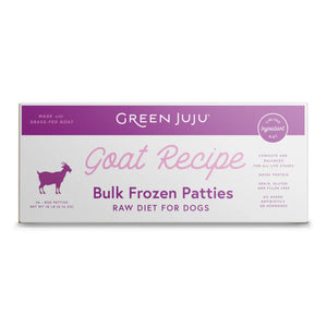 Green Juju Raw Diet Goat Sliders & Patties