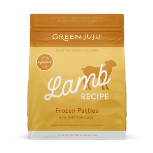 Green Juju Raw Diet Lamb Sliders & Patties