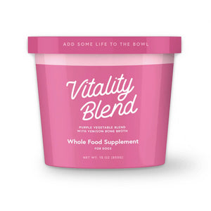 Green Juju Vitality Blend Purple Vegetable Blend with Venison Bone Broth