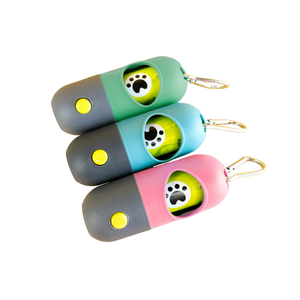Green Waves Co. Poop Bag Dispenser with LED Flashlight Seafoam
