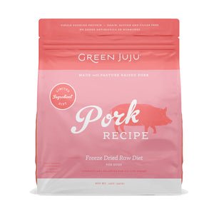 Green Juju Pork Recipe Freeze Dried Dog Food 14oz