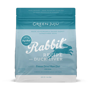 Green Juju Rabbit & Duck Recipe Freeze Dried Food 14oz