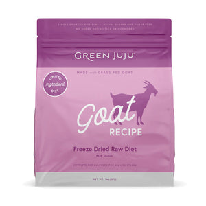 Green Juju Goat Recipe Freeze Dried Dog Food 14oz