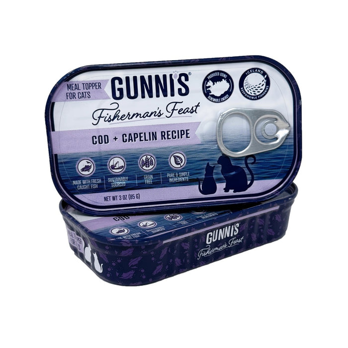 Gunni's Fisherman's Feast Arctic Cod & Capelin Recipe Food Topper 3oz
