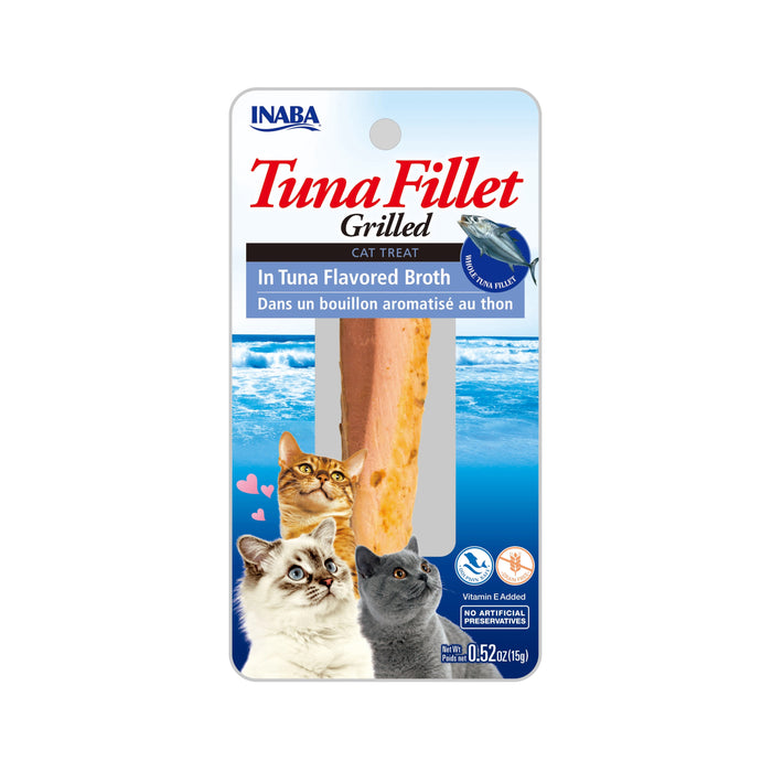 Inaba Extra Tender Grilled Tuna Fillet in Tuna Broth Cat Treat 0.52oz