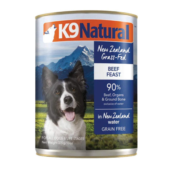 K9 Natural Beef Feast Dog Food Can