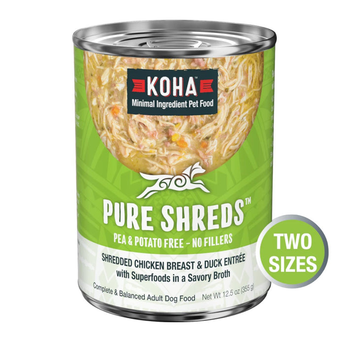KOHA Pure Shreds Shredded Chicken Breast & Duck Entrée