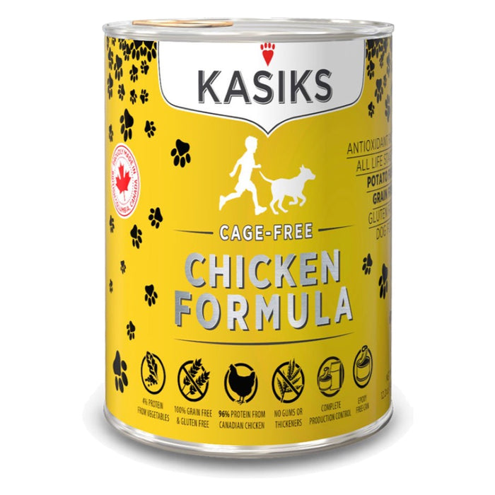 Kasik Cage-Free Chicken Canned Dog Food 12.2oz