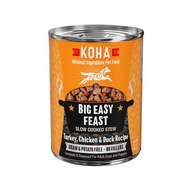 KOHA Big Easy Feast Slow Cooked Stew Turkey, Chicken & Duck Recipe