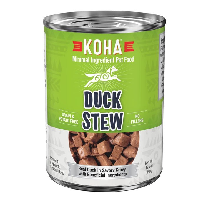 KOHA Minimal Ingredient Duck Stew Canned Dog Food