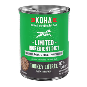 KOHA Limited Ingredient Turkey Entrée Canned Dog Food