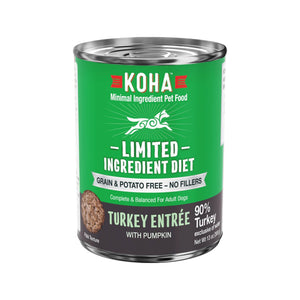 KOHA Limited Ingredient Turkey Entrée Canned Dog Food