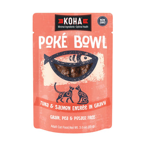 KOHA Poke Bowl Tuna & Salmon Entree Cat Food Pouch