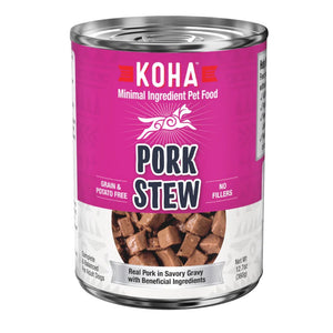 KOHA Minimal Ingredient Pork Stew Canned Dog Food