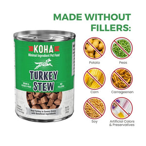 KOHA Limited Ingredient Turkey Stew Canned Dog Food