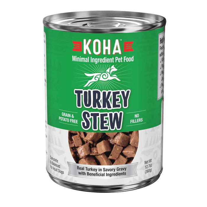 KOHA Minimal Ingredient Turkey Stew Canned Dog Food