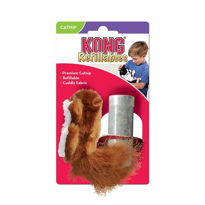 Kong Catnip Refillable Squirrel Cat Toy