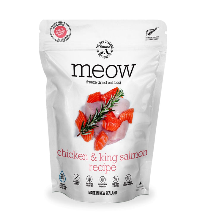 New Zealand Natural Meow Chicken & King Salmon Freeze-Dried Food